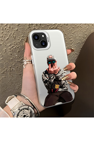 Hontinga Trendy Men's Patterned Silicone Edge Hard Back Shockproof Case Compa...