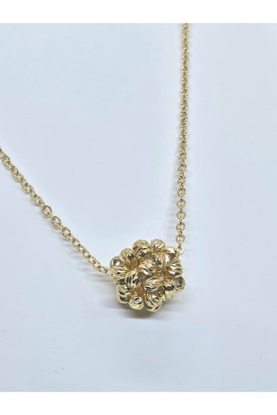 Veyla Style Gold Color Stylish Ball Necklace