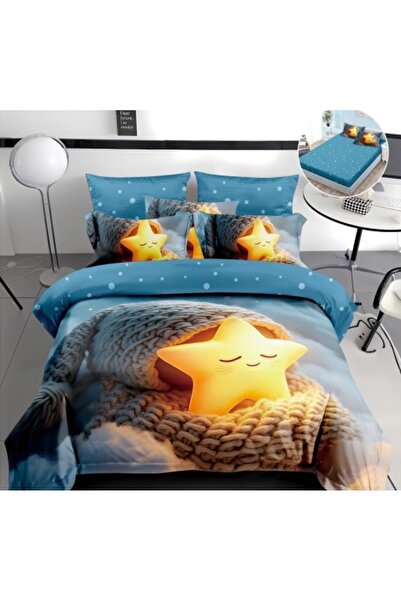 Happy Home Bed linen with ELASTIC 180 x 200, for double bed, FINET, 4 pieces