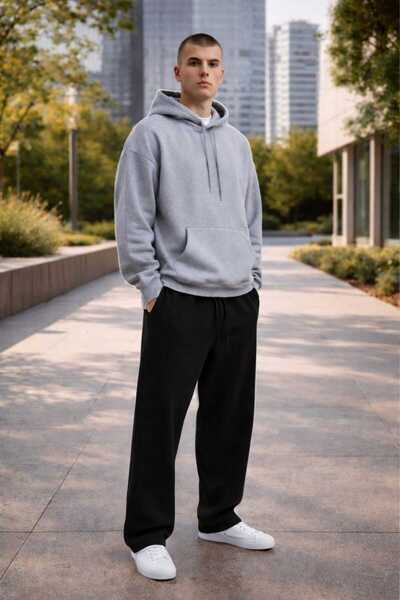 BRLKN Hooded Tracksuit Set Wide Leg