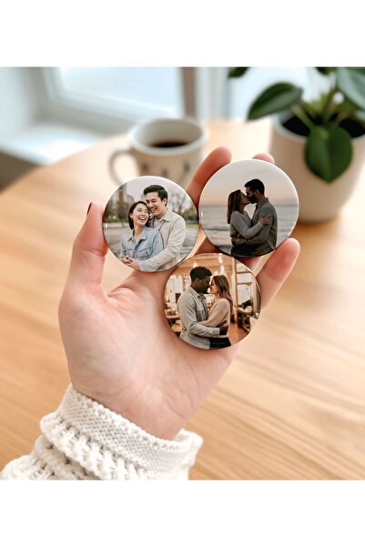 heryerehediye Kişiye Özel Fotoğraflı Mıknatıslı Açacaklı Magnet (10 Adet)