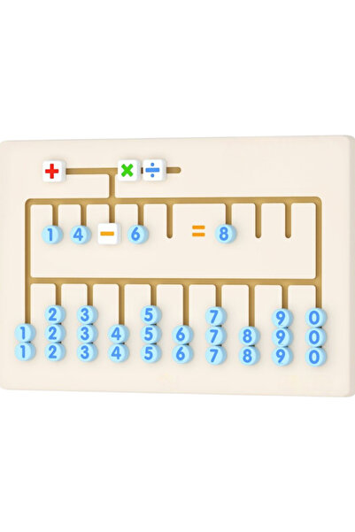 Laylay Toys Ahşap Duvara Monte Matematik Seti Anaokulu Çocuk Kreş Malzemeleri