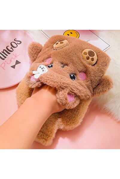 N&M STORE 1 Liter Cute Animal Figured Plush Hot Water Bag 1St. Grade Rubber M...