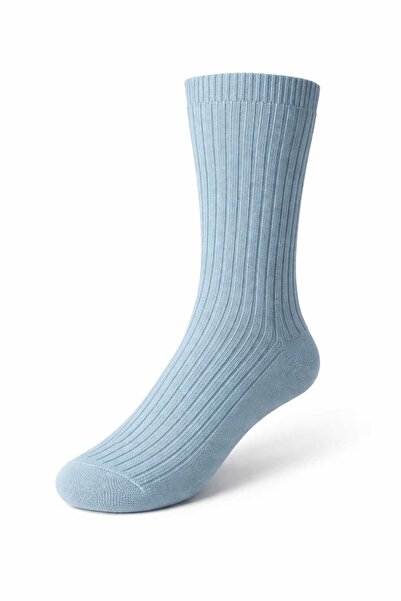 HURİSÖNMEZ Size 35-39 Knitwear Bamboo Corded Fabric Socket Women's Socks