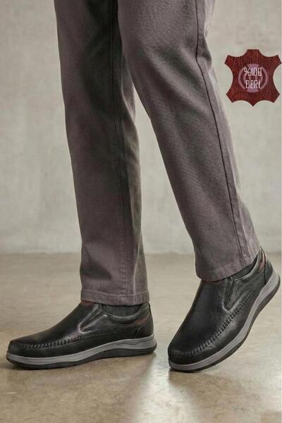 DETECTOR Genuine Leather Men's Comfort Shoes – Orthopedic, Hand Stitched, Lig...