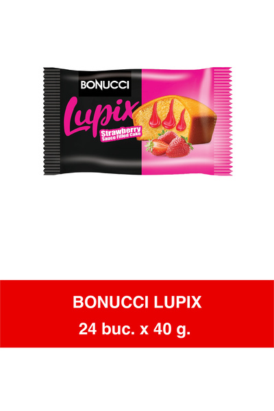 Bonucci Lupix Strawberry Cake 24 Pcs x 40 g