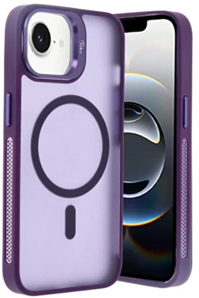 TechTrove غطاء حماية شفاف متوافق مع آيفون 16E مع حامل خاص بتقنية Magsafe مصنو...