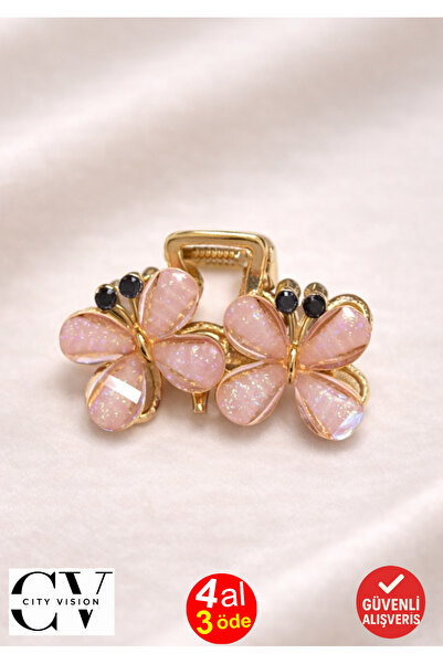 cityvision Agrafă de păr pentru femei, în formă de fluture, cu aspect de perl...