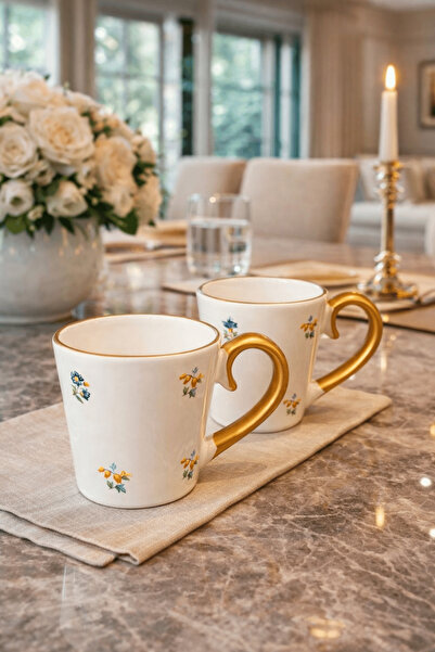 Onedekor 2-Piece Luxury Vintage Mug