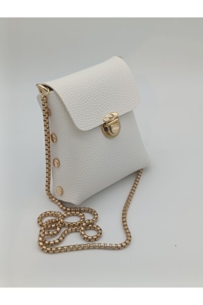 Silblack Women's Gold Chain Strap and Lock Detailed Daily Stylish Mini Should...