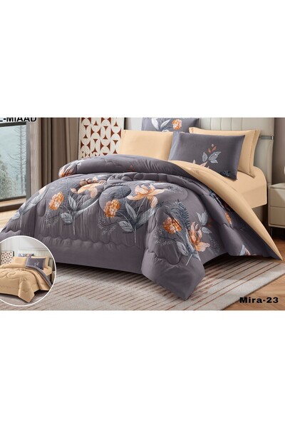 alzawia 6-piece double bed sheet set for duvet, size 250*230