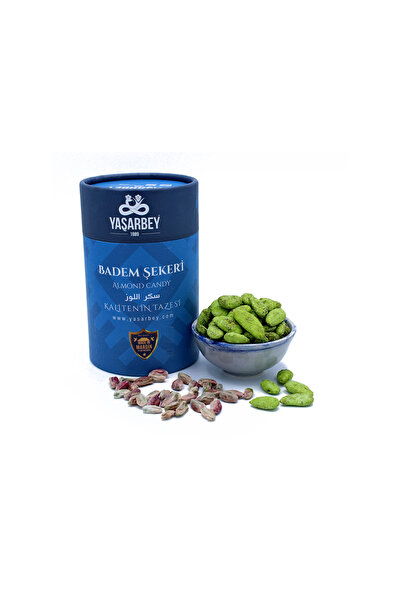 Yaşarbey سكر اللوز المدغولي المدغولي بالفستق 500 جرام [شحن يومي-طازج]-(علبة ه...