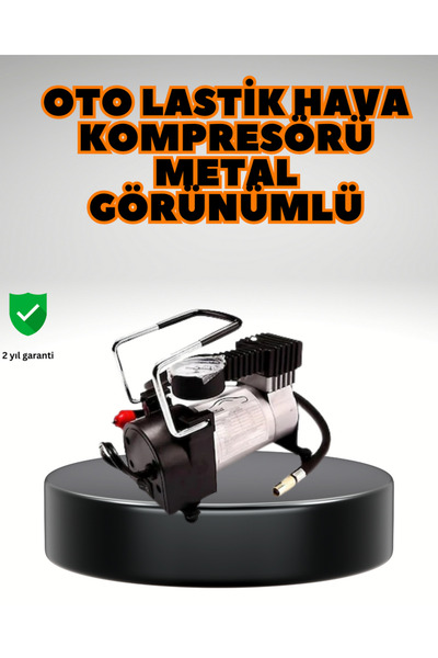 ZERO LAND Compresor pentru umflarea anvelopelor cu corp metalic DRNDS, compat...