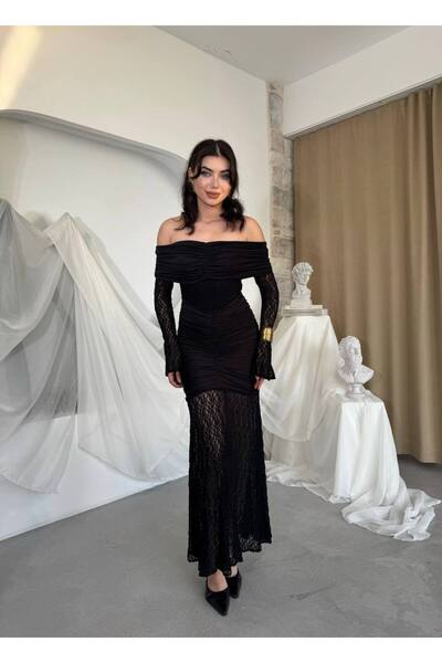EtikaOnline Lace Design Strapless Dress