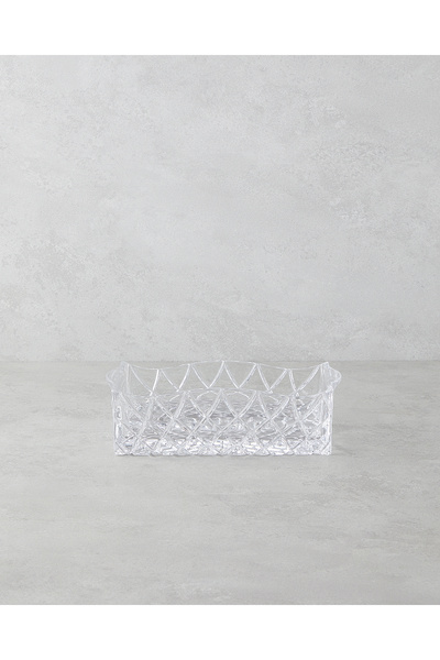 English Home Crux Cam Sunumluk 24x11x7 Cm Şeffaf