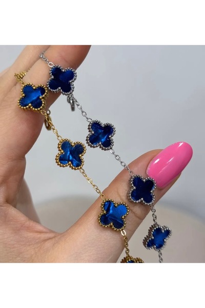 Solvia Officiall Stainless Steel Pearlescent Clover Bracelet