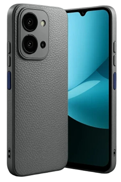 TechTrove غطاء سيليكون مضاد للانزلاق بتصميم جلدي متوافق مع هاتف شاومي ريدمي 1...