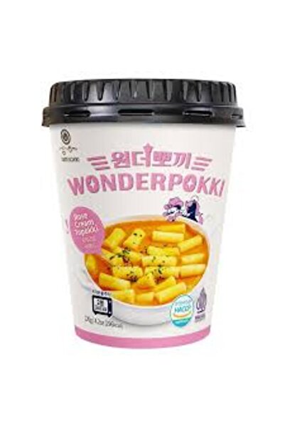 WONDERPOKKO Rose Cream Topokki 120g, Pack of 30pcs