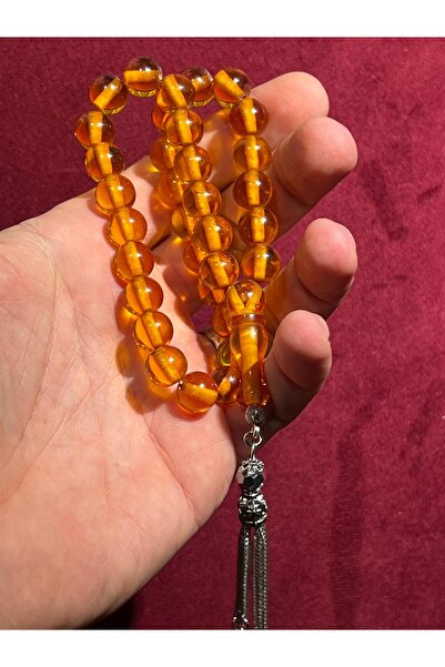 TTS TÜRK TESBİH SANATI سبحة كروية من خشب الكهرمان المضغوط