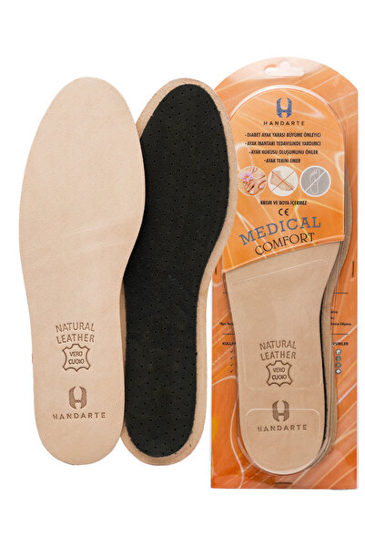 Handarte Medical Comfort Deri Tabanlık – Ter/Koku Önleyici, Hakiki Medikal De...