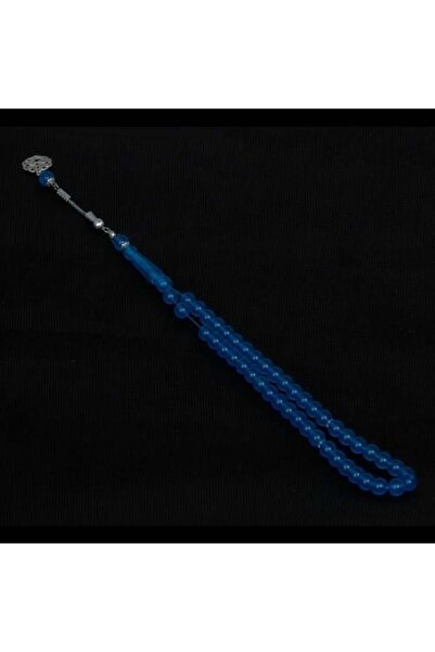 Shaka Khatam مسبحة صلاة من الباكليت الأزرق، 45 حبة، طرابزون راديوم