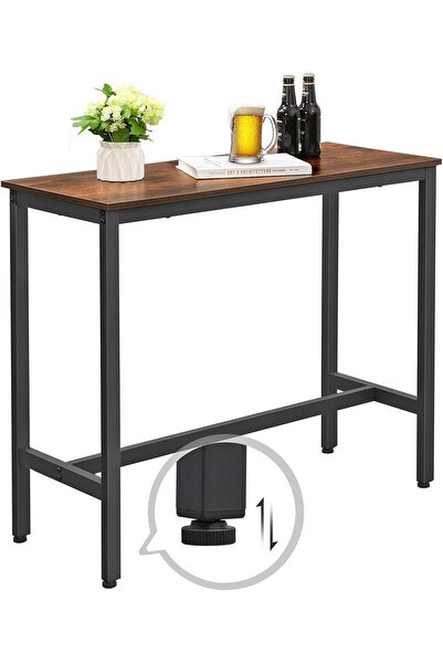 VASAGLE Bar Masası, Mutfak Masası, 100X40X90 Cm, Kolay Montaj, Endüstriyel Ta...