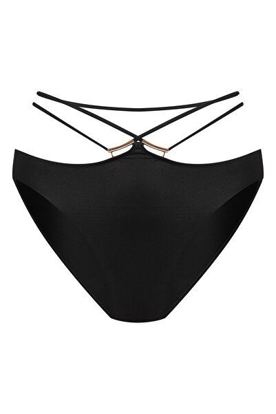 ESOTIQ Women's Beach Briefs Bikini Bottom Swimming Panties with Decorative Ti...