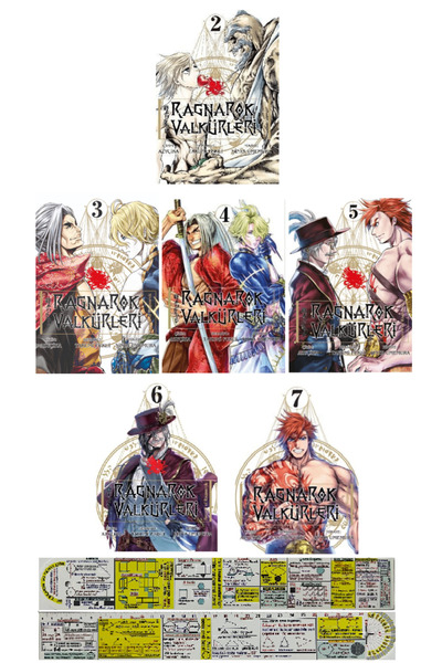Komik Şeyler Ragnarok Valkürleri 2-3-4-5-6-7. Ciltler Manga Seti + Özel Cetvel