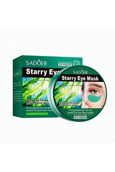 SADOER Mască de ochi cu colagen și alge marine, 60 de bucăți