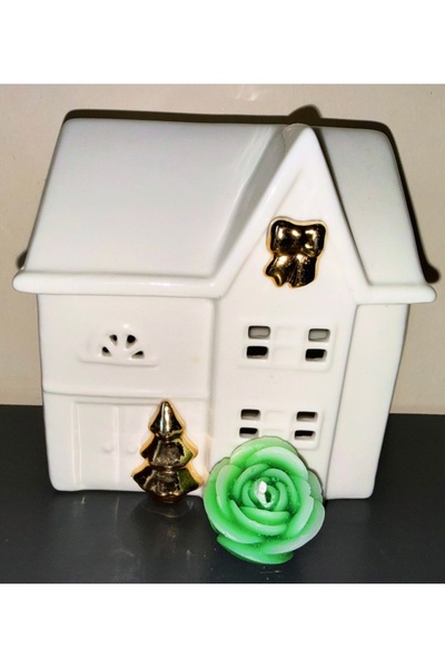 Kafe-in Ticaret Gül şeklinde mum