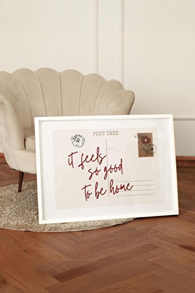 Buka Shops Yatay Kartpostal "Feel So Good" - Beyaz Çerçeveli Tablo