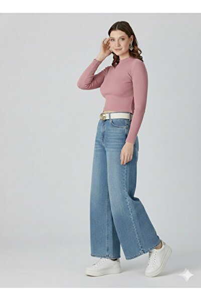 THEBEK Women's Half Turtleneck Ribbed Knit Stretch Fabric Fleece-Lined Ribbed...