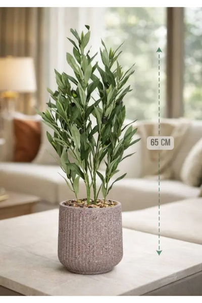 co arma Artificial olive tree mimicking a natural olive tree, with a pot and ...