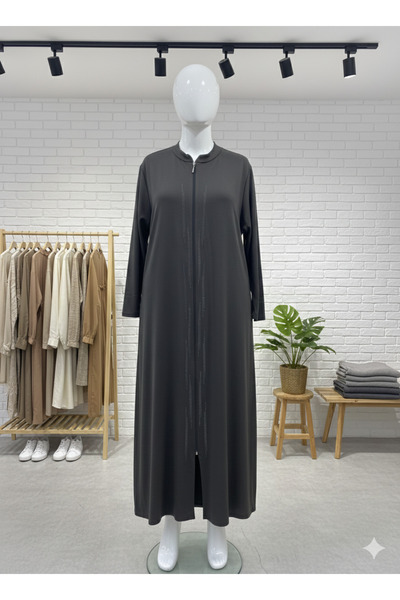 fariza tekstil Büyük beden örme kumaş taş detaylı ferace