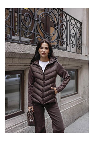 Elif Özbey Butik Kahve Dalgiç Detaylı Şişme Zr Mont