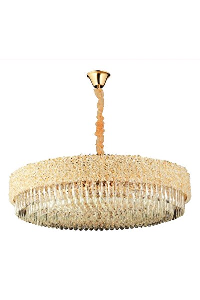 RANA AVİZE Rana 80 Cm Avangard Kristal Taşlı Avize