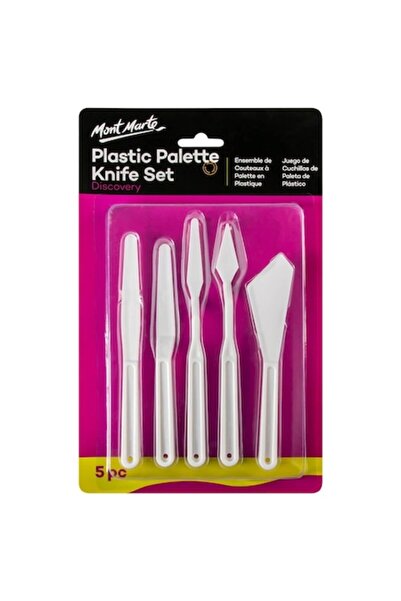 Mont Marte Set de 5 cuțite de pictat din plastic -