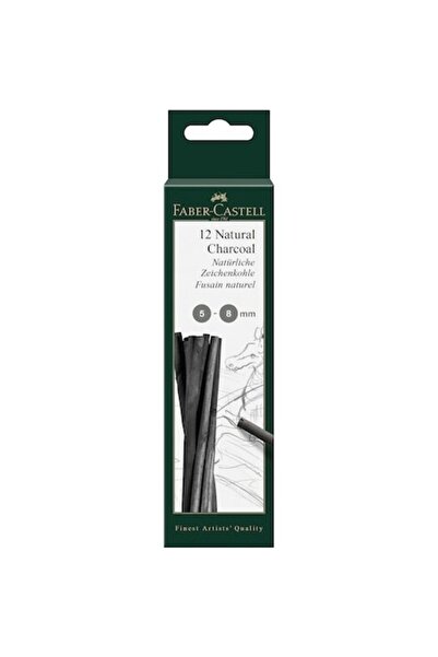 Faber Castell Set of 12 Charcoal Pencils, Faber-Castell Pitt, , 5-8 mm