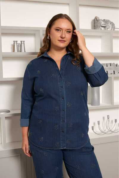 GÖLBAŞI Women's Shirt O6738 Who. Dark Blue
