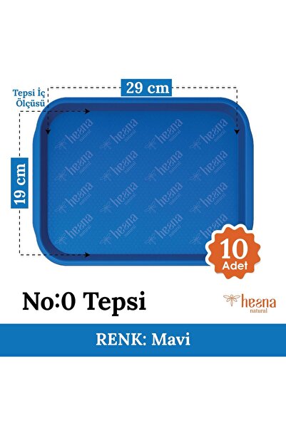 Hesna Natural No0 Fast Food Tray - Service Tray - Presentation Tray (Small Size)