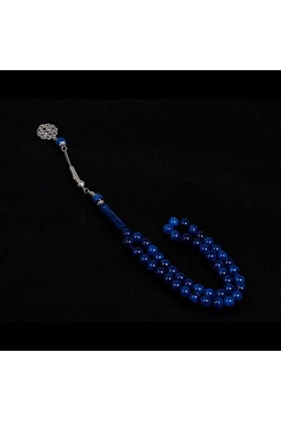 Shaka Khatam مسبحة صلاة زرقاء من الباكليت مكونة من 45 حبة