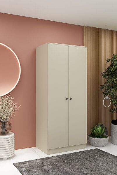 İMBAŞ 2 Kapaklı 2 Askılı Mega Elbise Dolabı Gezgin İMB065