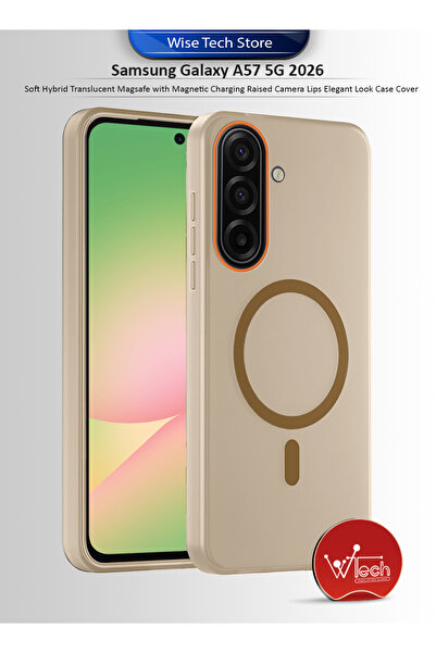 Wtech Samsung Galaxy A57 5G 2026 Hybrid Translucent Magsafe Raised Camera Lip...