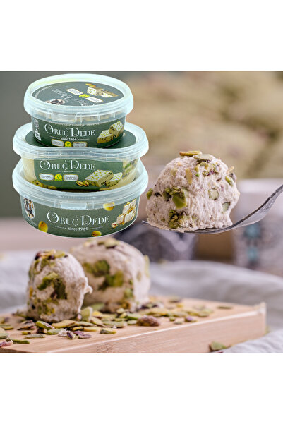 ORUÇ DEDE Antep Fıstıklı Tahin Helvası – 3 ' Lü Paket 1200 g