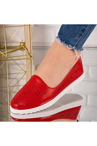 Sofia Store Balerini din piele ecologica perforati Ivana