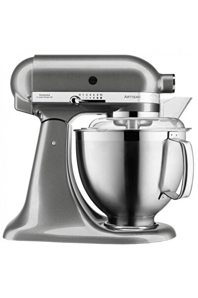 Kitchenaid Mixer planetar Artisan Elegance 5KSM185PSEMS, 300W, 4.8 l, Acționa...