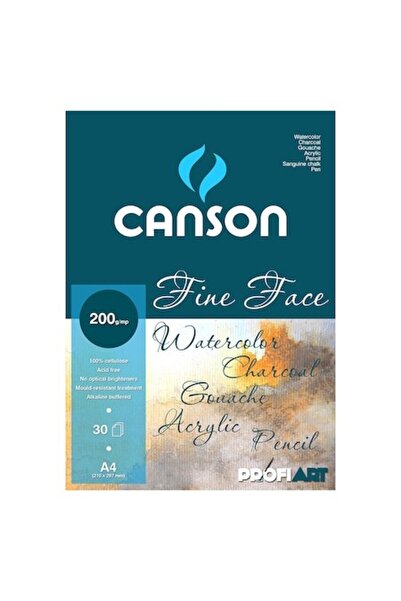 Canson Bloc de desen fin pentru fețe, A4, 200g/m², 30 de coli, spirală pe lat...