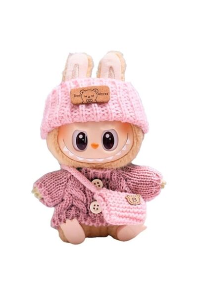 cootway Set of 3 Doll Clothes Compatible with Labubu, 15/17 cm, Hat with Tull...