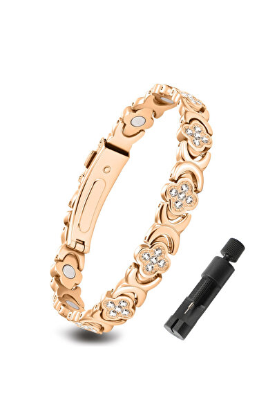 Choice Light Yellow Gold Color 1Pcs Fashionable Light Luxury Clover Bracelet ...