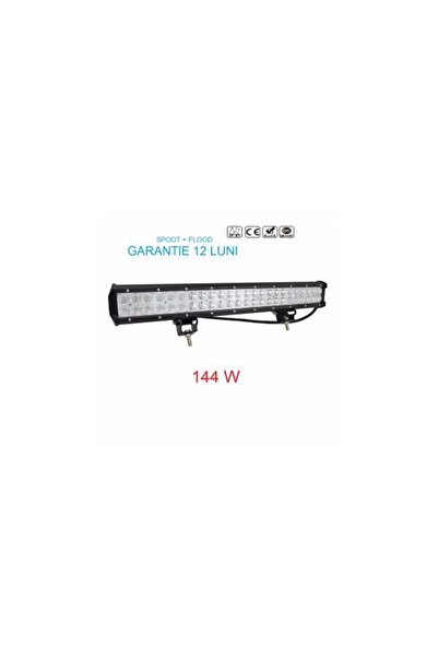 OEMS Bară LED automată, 55 cm, spot sau flood, 12v-24v, 144w